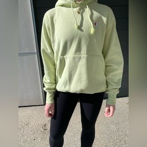 Light lime green champion hoodie